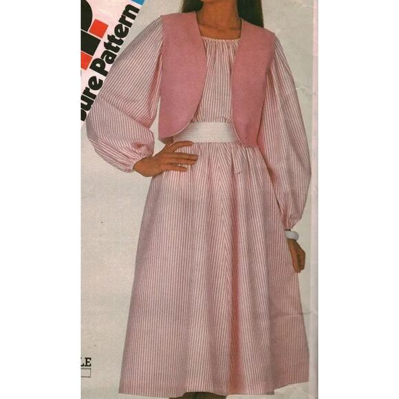 Simplicity 5965 Pattern Dress Vest Miss 8-12 Uncut Vintage Reversible Pullover - Picture 1 of 7